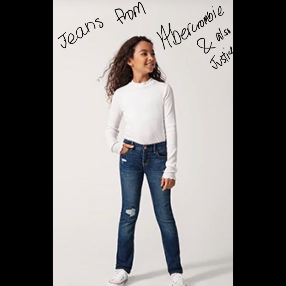 Abercrombie kids jeans and justice